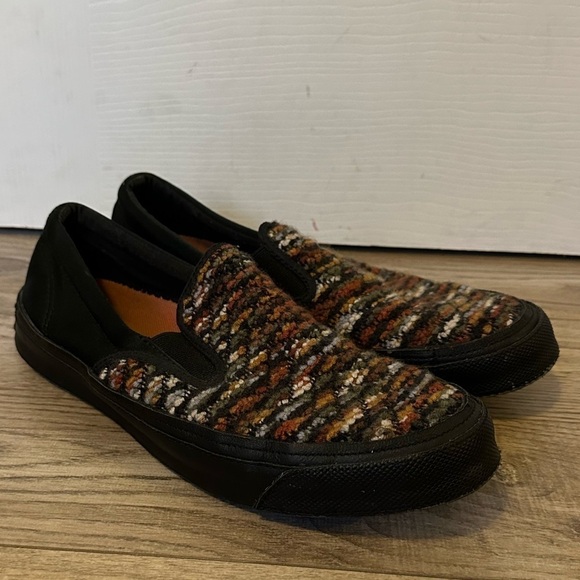 Converse x Missoni Deck Star Cashmere and Satin Multicolor Slip On Sneakers - Picture 1 of 9